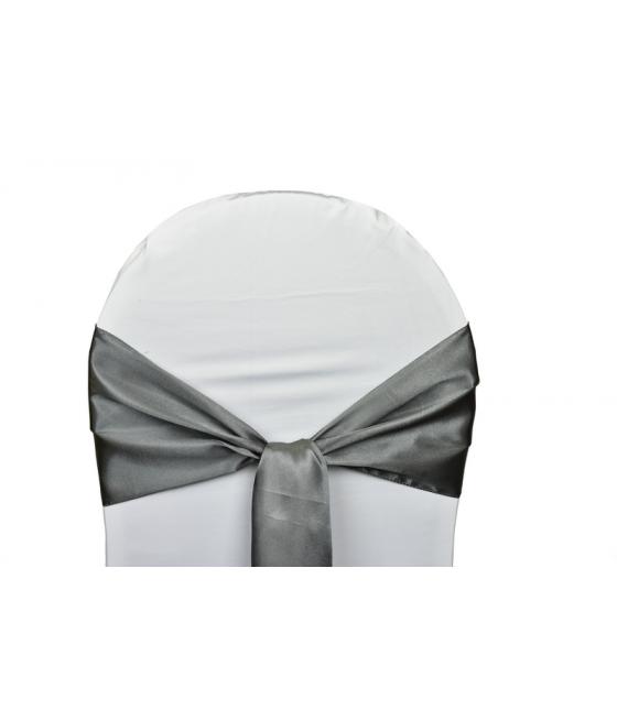 Noeuds de chaises Satin-Argent foncé