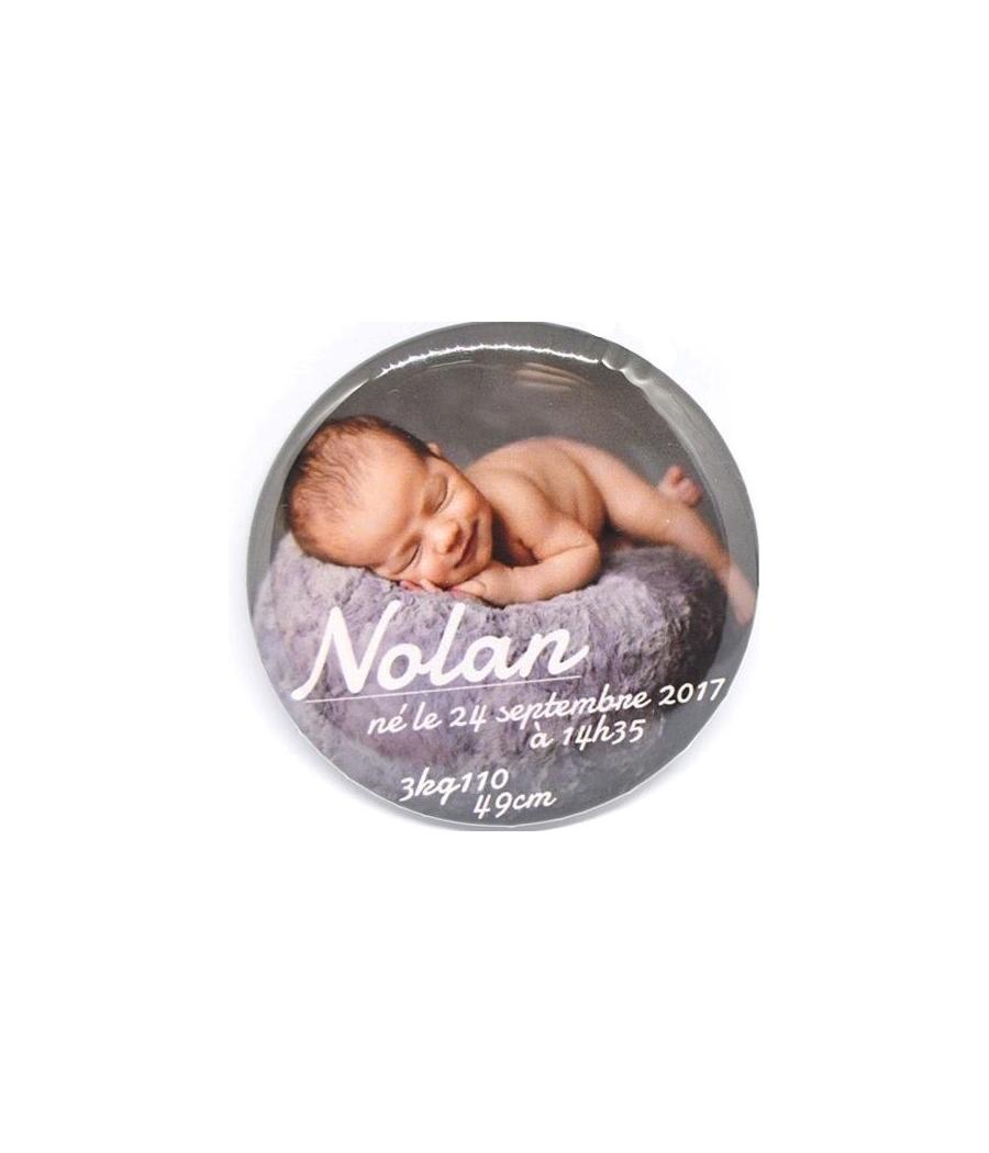 Badge personnalisé avec photo 75 mm