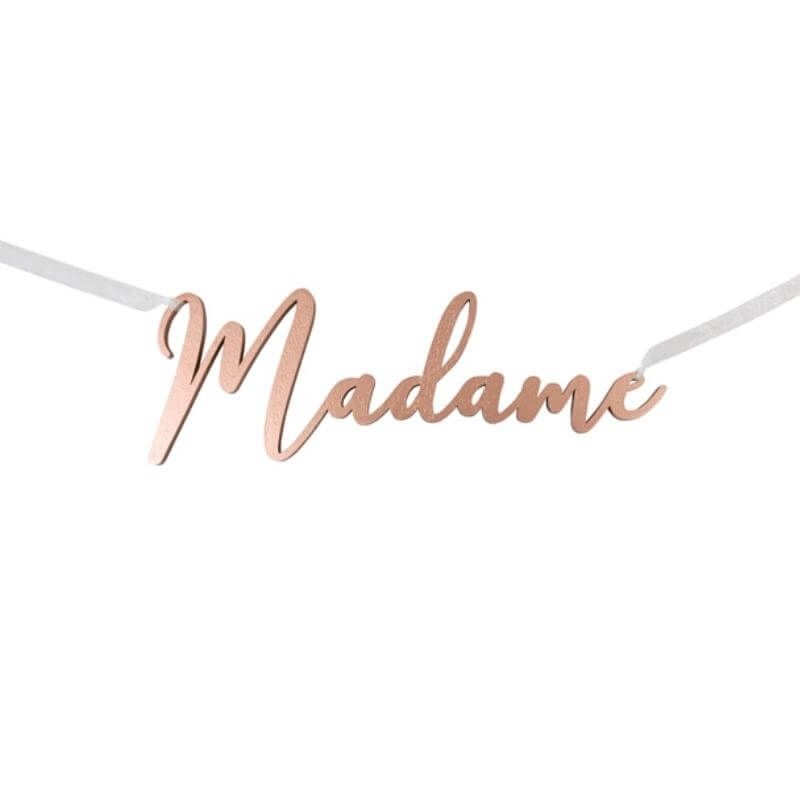 Décoration de chaise Rose Gold Madame