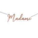 Décoration de chaise Rose Gold Madame