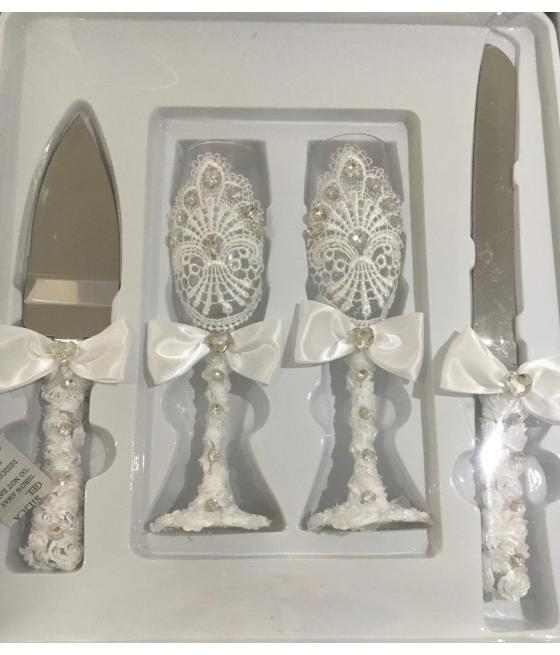 Kit mariage couteau et coupes