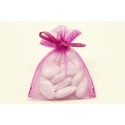 10 sachets organza Fuchsia