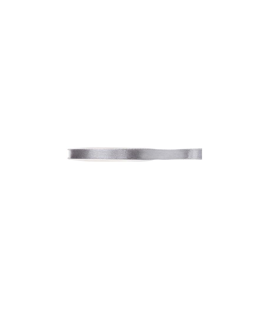 Ruban satin gris