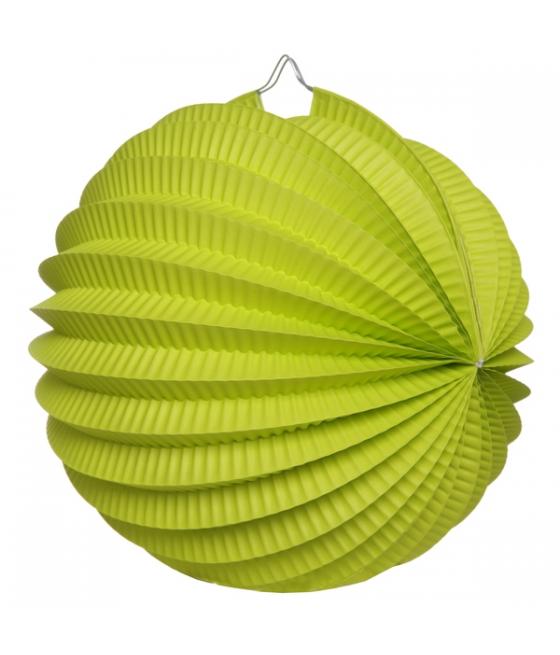 Boule décoration accordéon vert