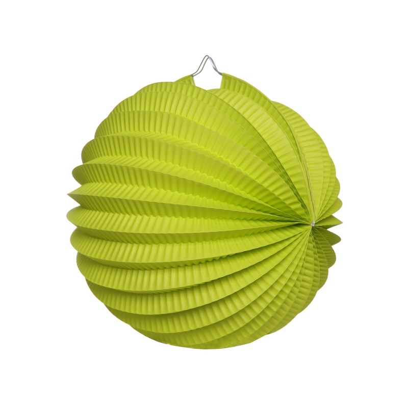 Boule décoration accordéon vert