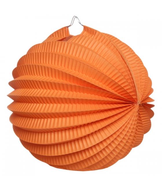 Boule décoration accordéon orange