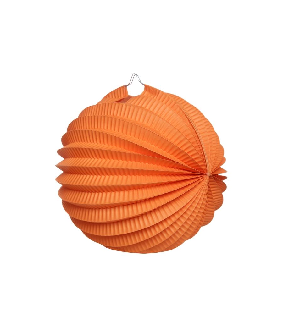 Boule décoration accordéon orange