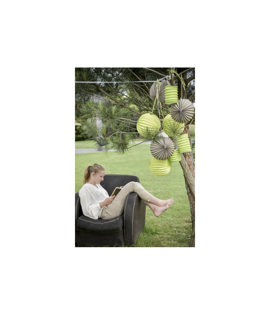 Boule décoration accordéon vert