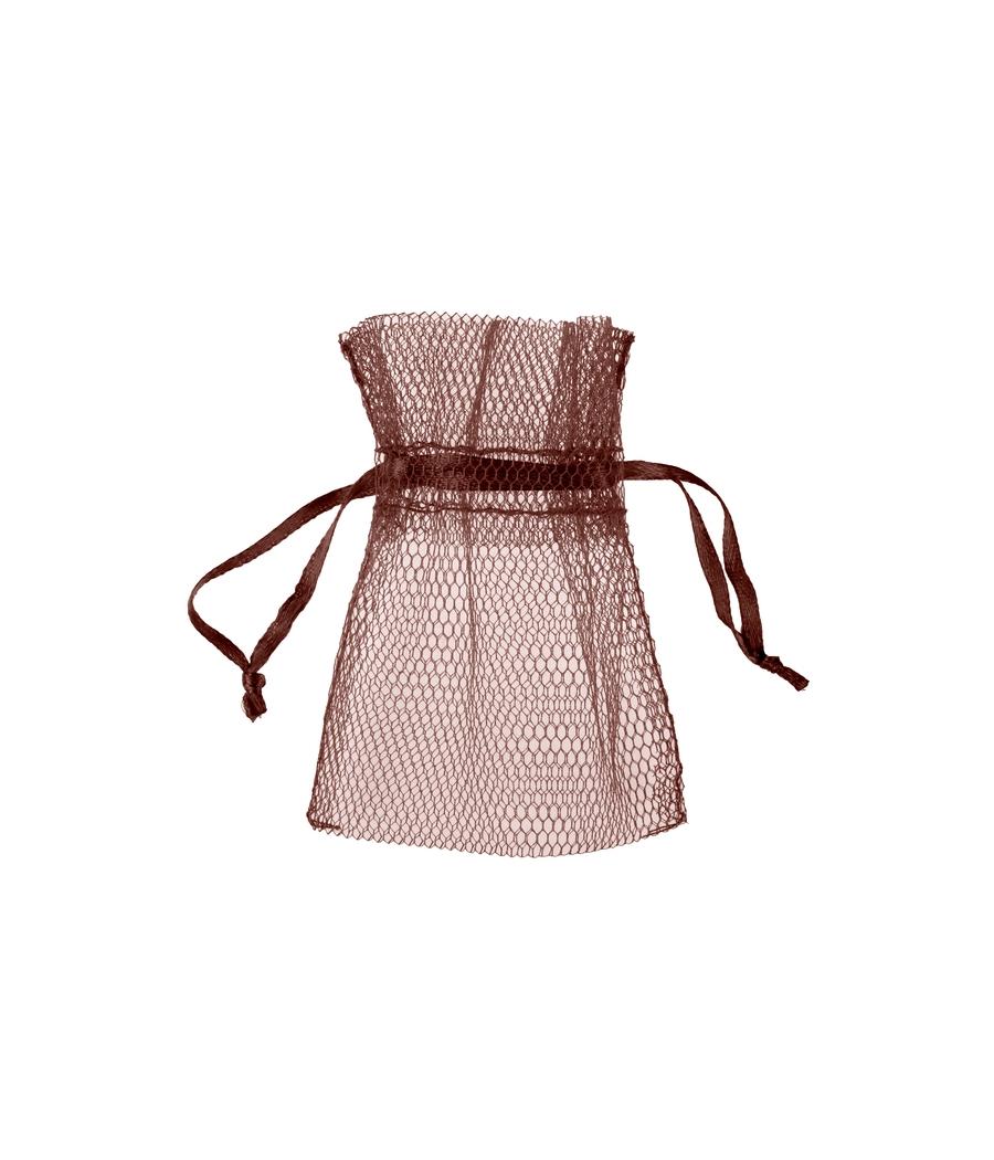 Sachet tulle Chocolat (Sachet de 10 pièces)