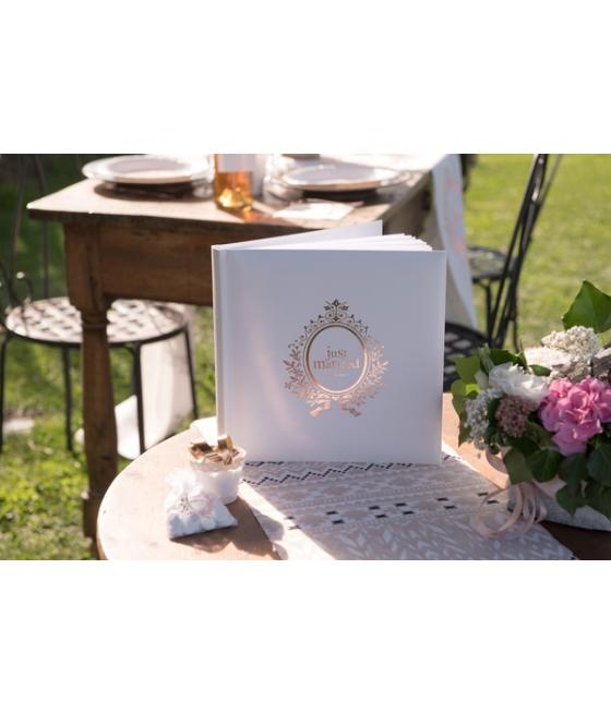 Livre d'or Just married Rose gold