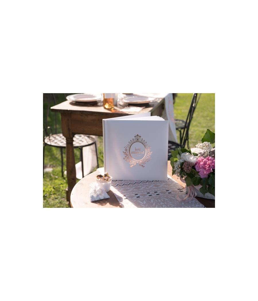 Livre d'or Just married Rose gold