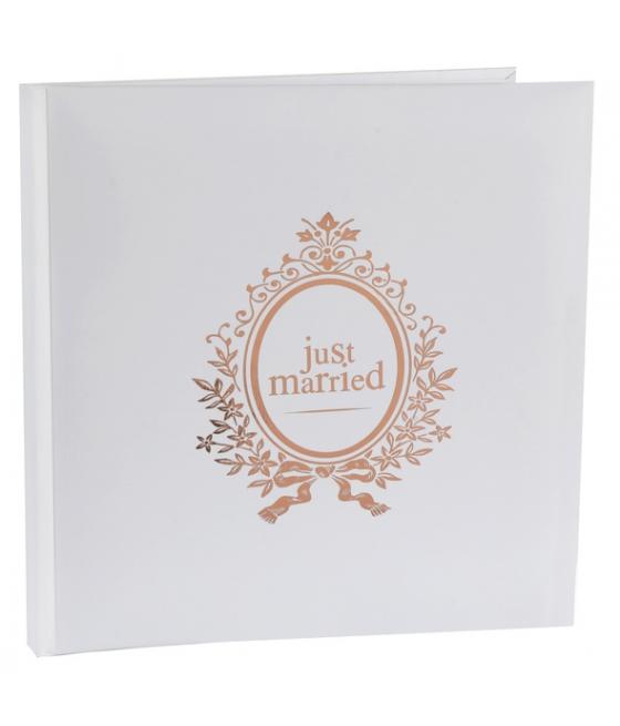 Livre d'or Just married Rose gold