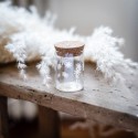 Fiole en verre avec flocon