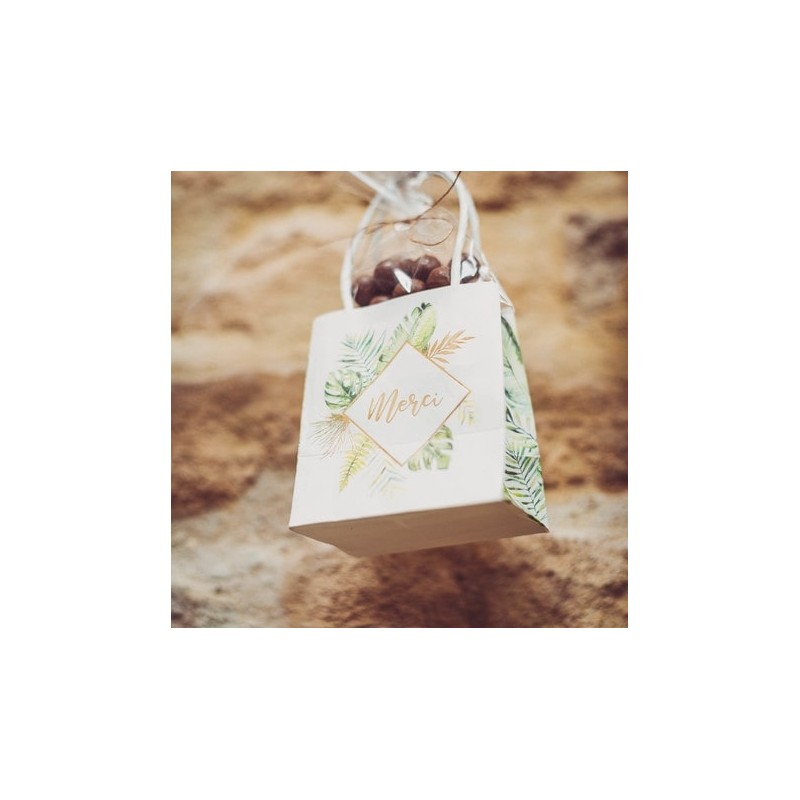 6 sacs à goodies Merci tropical