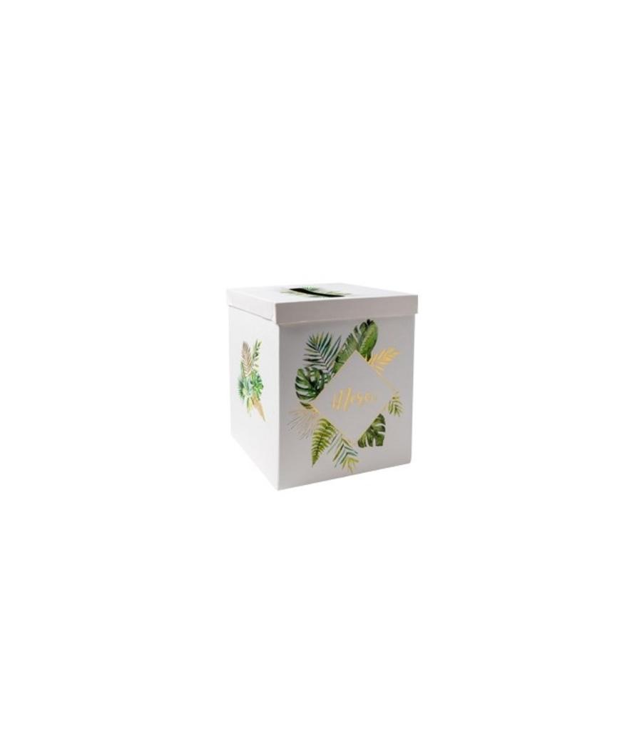 Urne tropical merci papier ivoire