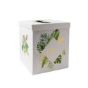 Urne tropical merci papier ivoire