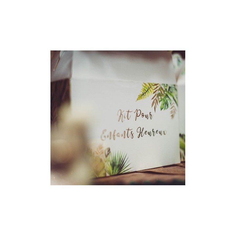 boites enfants heureux tropical