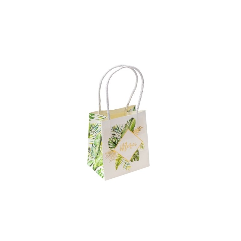 sacs goodies merci tropical papier