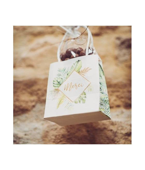 sacs goodies merci tropical papier