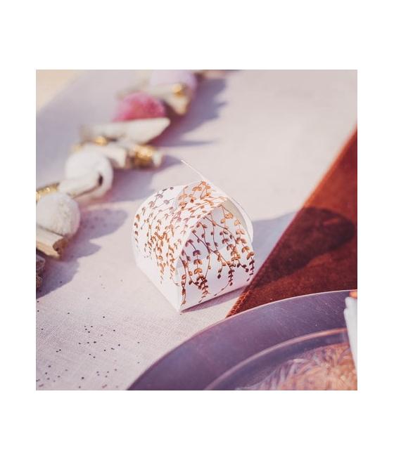 contenants vegetal embosse rose