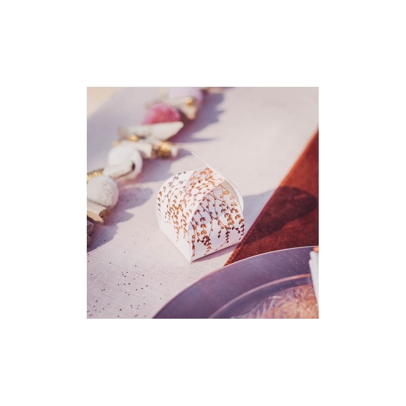 contenants vegetal embosse rose