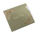livre d'or pampa kaki et embosse or