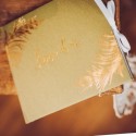 livre d'or pampa kaki et embosse or