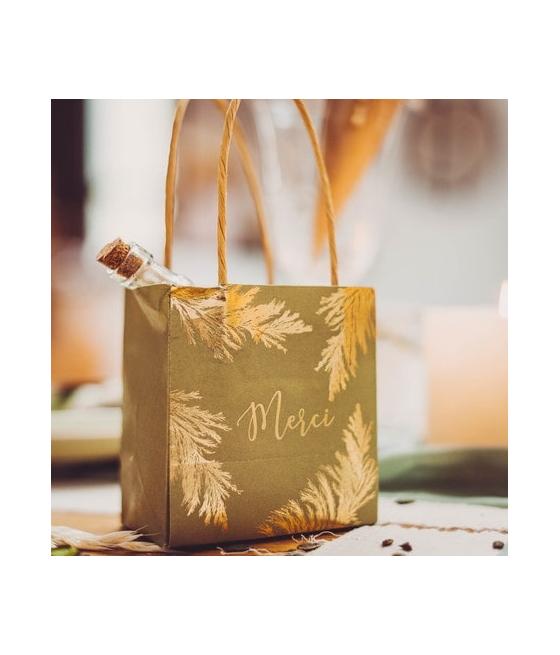 sachets merci pampa kaki et dorure