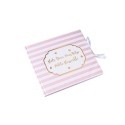 livre d'or petite merveille rose rayé