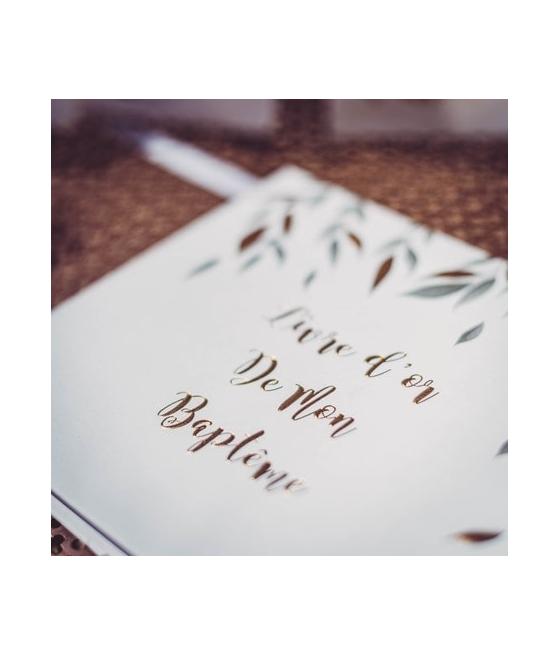 livre d'or de mon baptême papier