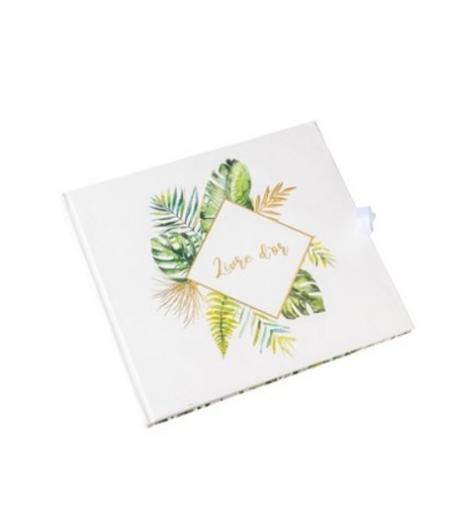 livre d'or tropical et dorure papier