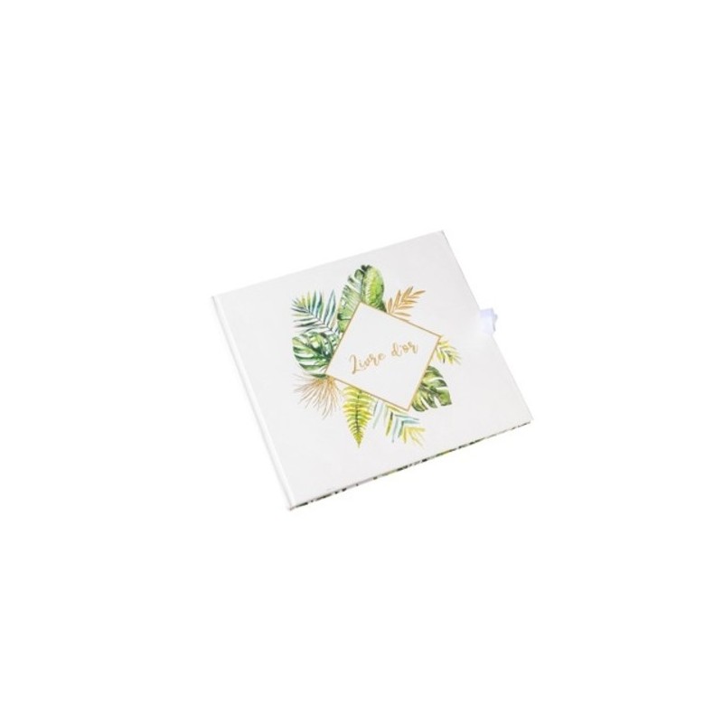 livre d'or tropical et dorure papier