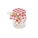 fiole verre vichy lin et ficelle rose