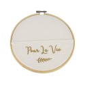 cadre pochette pour la vie bois et lin
