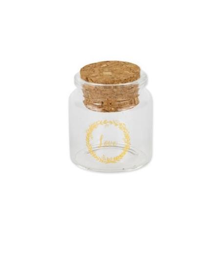 fiole verre love bouchon liege couronne vegetale