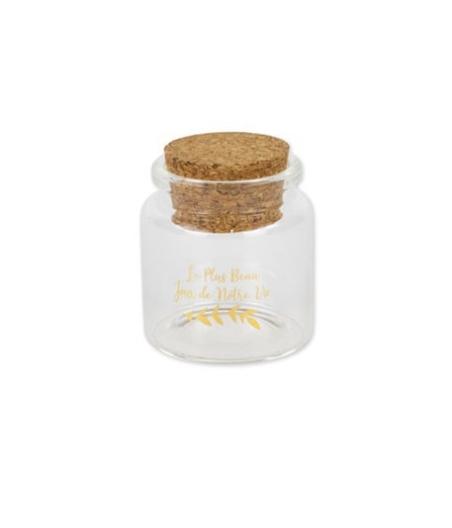 fiole verre le plus beau jour bouchon liege
