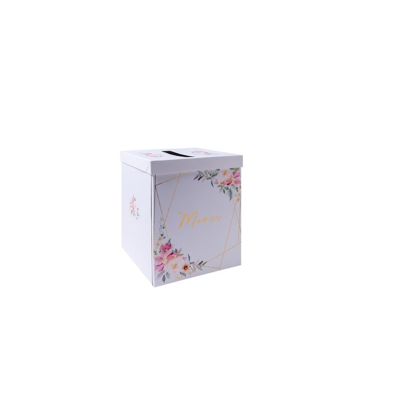urne aquarelle merci papier dorure