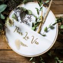 cadre pochette pour la vie bois et lin