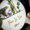 cadre pochette pour la vie bois et lin