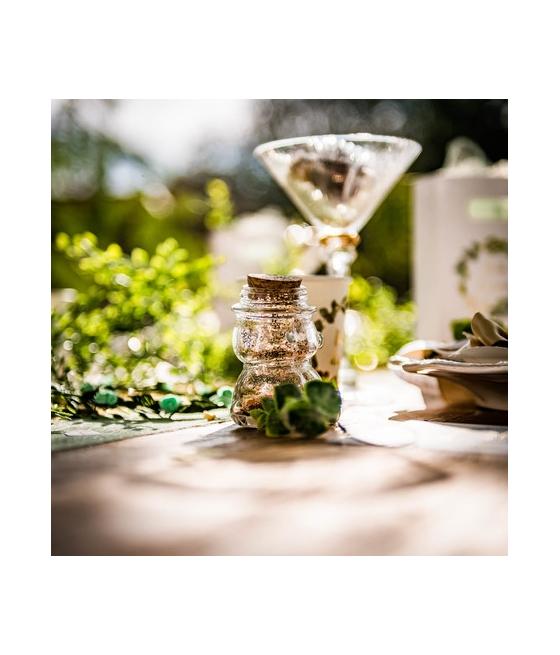 Contenant ourson en verre & bouchon liege