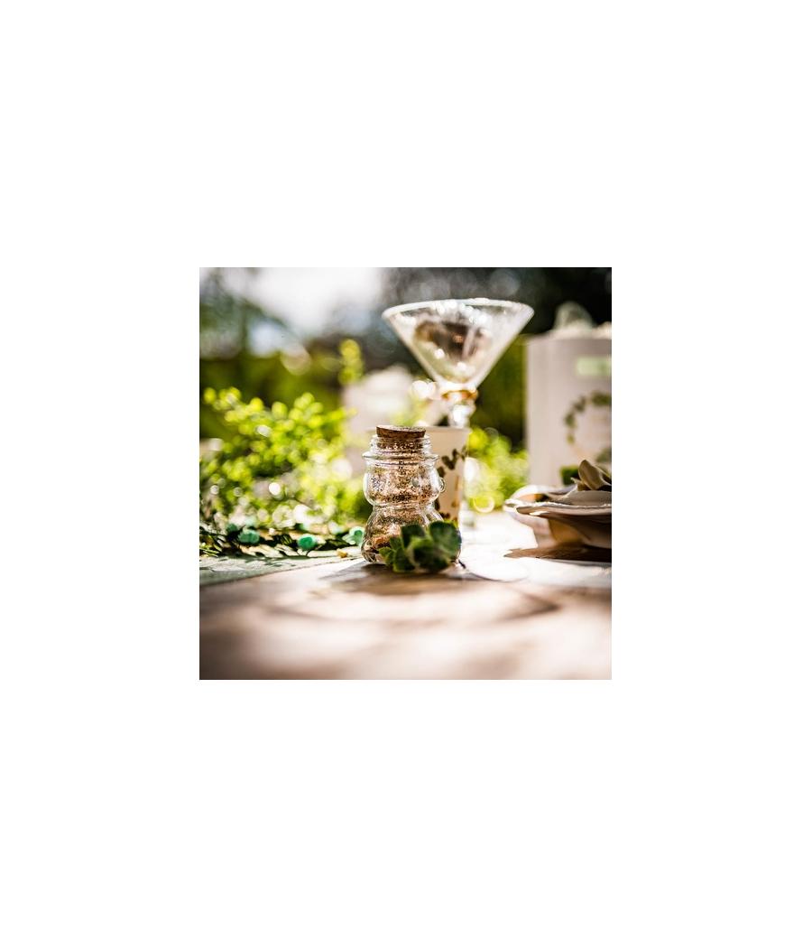Contenant ourson en verre & bouchon liege