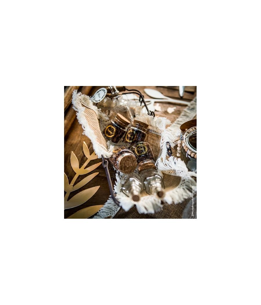 fiole verre love bouchon liege couronne vegetale