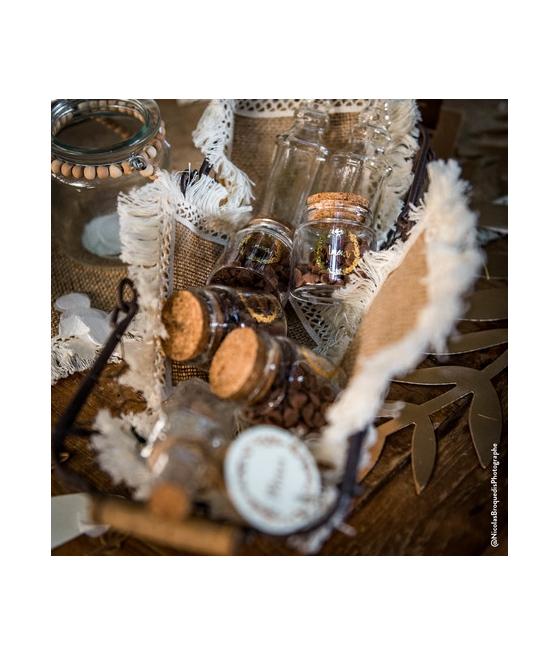 fiole verre love bouchon liege couronne vegetale