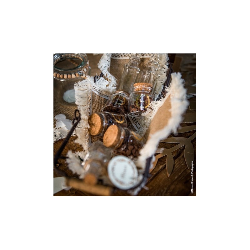 fiole verre love bouchon liege couronne vegetale
