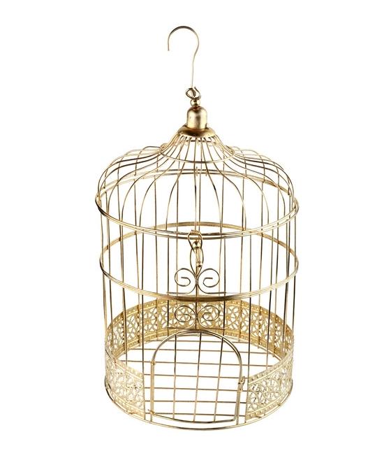 Tirelire cage métallisée