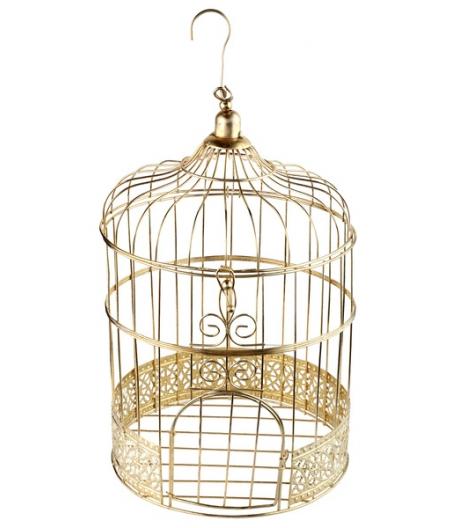 Tirelire cage métallisée