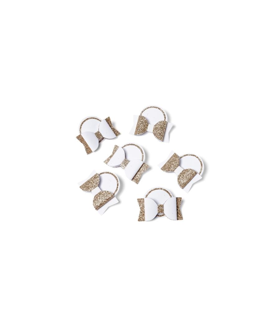 papillon marque places papier blanc paillettes champagne