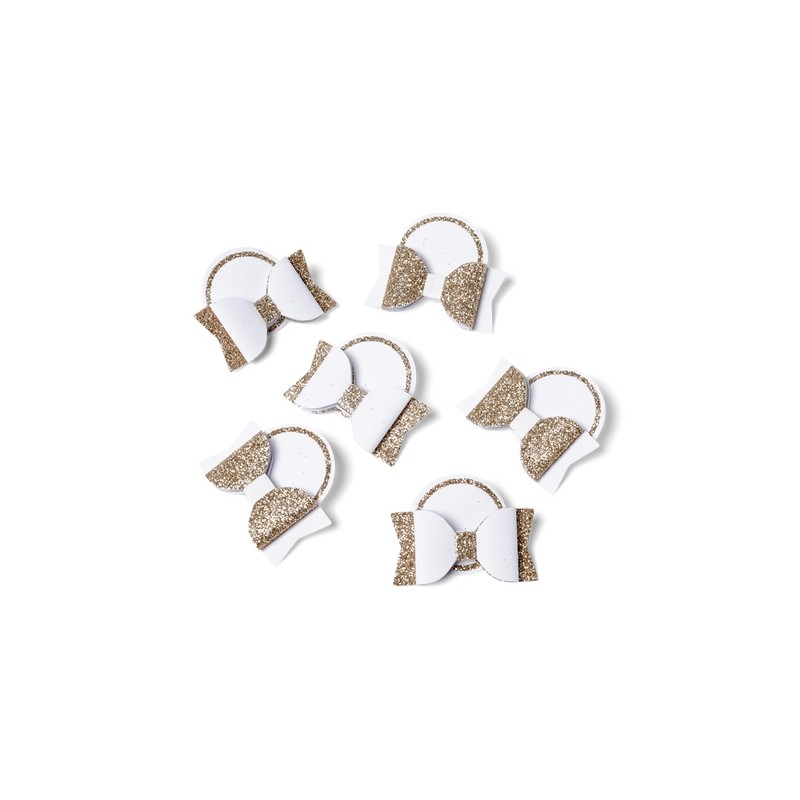 papillon marque places papier blanc paillettes champagne