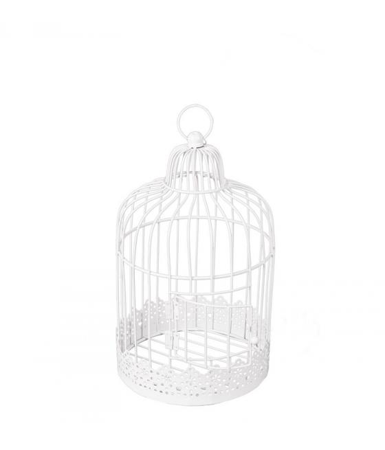 Cage en métal blanc