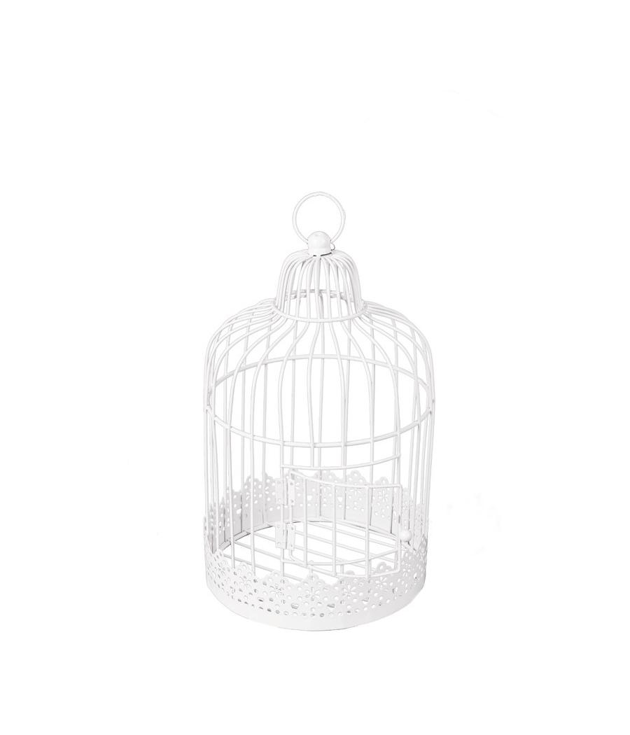 Cage en métal blanc